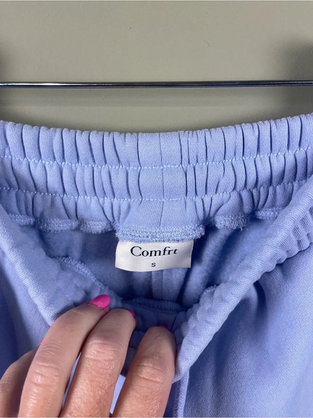 Comfort Collection Pastel Blue Athletic Lounge Shorts